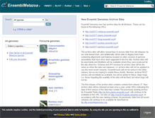 Tablet Screenshot of metazoa.ensembl.org
