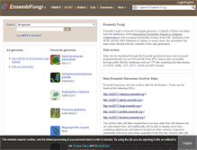 Tablet Screenshot of fungi.ensembl.org